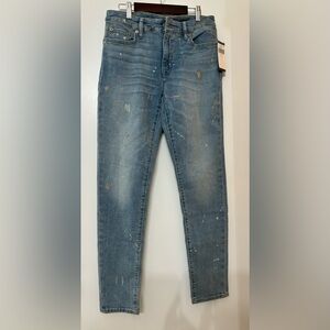 Lauren Ralph Lauren Women Paint Splatter Jeans Size 4 Artist Concert